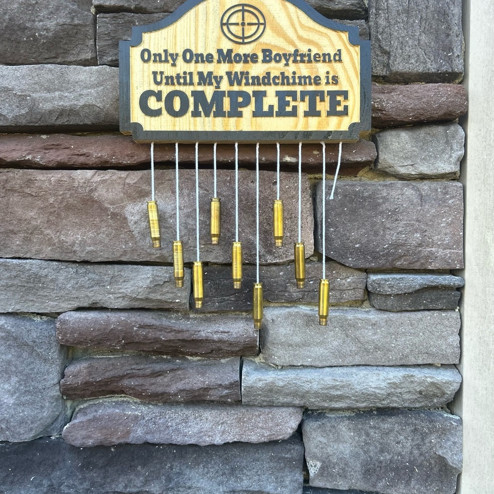 Gold and Black Wind Chime Wall Decor